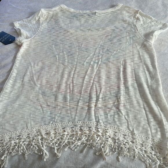 Almost Famous Women's Multicolor Fringe Top Bohemian Plus Size 2X - Picture 6 of 9